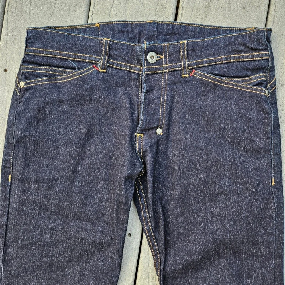 Rufskin Matchstick Slim-Fit Straight Indigo Button Fly Jeans Mens Size 30 USA